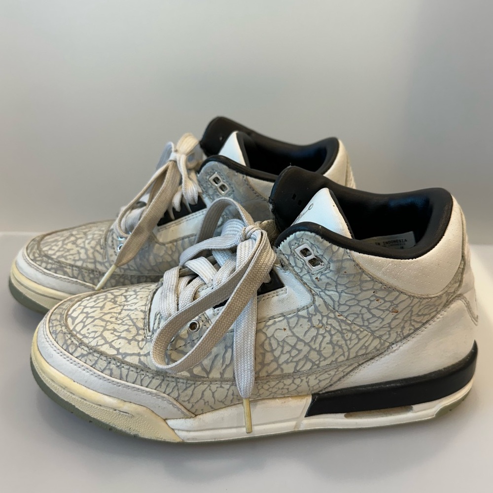 Nike Air Jordan 3 Retro Flip White/Black/Cement Women's Size 8 US Youth Size 6.5 - Picture 3 of 11